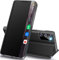 Qissy Handyhülle für Samsung Galaxy S20 FE Hülle Klappbar, Luxus Dünn Spiegel Flip Leder Hard PC Stoßfest Case Cover Galaxy S20 FE 5G Hülle mit Ständer, Clear View für Samsung S20 FE 5G Etui
