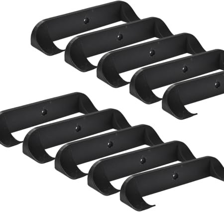 Wheels on Wall Mount zum Sammeln, flaches Design, kompatibel mit Lego-Auto-Modellen,, Schwarz, 10 Stück