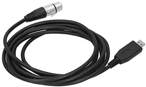Câble de Microphone USB, Câble USB Mâle à XLR Femelle Plug Play Microphone Connecteur Câble, Connecteur de Câble Studio pour L'enregistrement (#2)