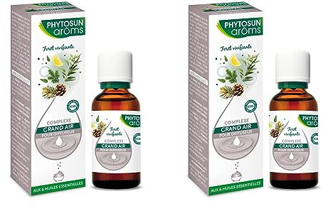 Phytosun Arôms - Complexe Grand Air - Huiles pour Diffuseur - Huiles Essentielles pour diffusion - 100% PURES ET NATURELLES (Lot de 2)