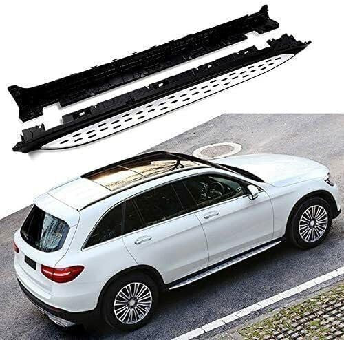 2 pièces Marchepieds Latéraux Barres pour Mercedes GLC Coupe 2016-2021, Latérales Marchepied Voiture Auto Latérale Pédales Marchepieds Support Protection