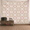 CEVAN Wandteppich Indie Aesthetic Tapisserie Vorhang Ethnisches Muster Wandteppich Deko Wanddekoration Bad Kunst Dekorationen Decke Wandbehang Stoff Beige 150x130cm