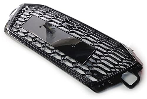 SIKUAI Front Grill, Front Bumper Center Mesh Honeycomb Grille for Audi A4 B9.5 Standard & A4 Sline & S4 2020-2022