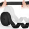 KLYNGTSK 2Rollos Banda Elástica Costura Ancha de 3cm Cintas Elásticas de Costura Longitud de 12m Banda Elástica para Ropa Blanco y Negro Cinta de Goma de Costura Banda Elástica Plana para Manualidad