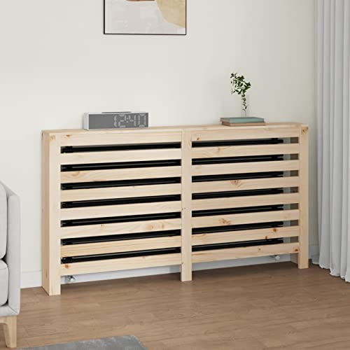Rantry Cache-radiateur 153 x 19 x 84 cm en bois de pin massif, cache-radiateur, grille de radiateur, cache-radiateur moderne, étagère de radiateur, étagère de radiateurs, couloir, décoration pour