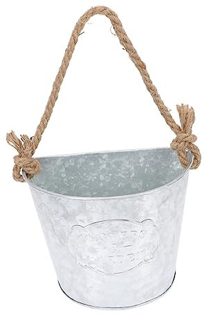 CAXUSD Pots De Fleurs Muraux Fer Chic Support De Plantes Suspendu pour Décoration Intérieure Pot De Fleurs à Accrocher Au Mur Économie Espace Et Élégance Artisanale