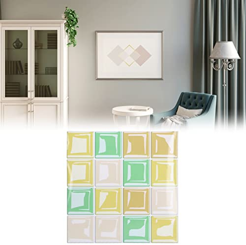 BLSYHDH PVC-Wandfliesenaufkleber, Nachahmung von Fliesen, Esszimmer-Wandaufkleber, Backsplash-Fliesenaufkleber, Wasserdichte DIY-Raumdekoration für Küche, Badezimmer, Schrank, Schlafzimmer