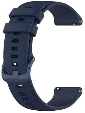 VintageTime Watch Straps - Smooth Quick Release Silicone Rubber Bracelet | Choice of Width & Colours | 20mm and 22mm Bands (20mm, Blue)