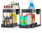 JUPPLIES Organizador Bajo Fregadero 2 Niveles - Organizador Cocina Extraíble Estante Almacenamiento con 2 Cestas Colgantes y 4 Ganchos - Cocina, Baño y Hogar - Negro - 1 Unidad
