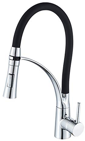 Kitchen Tap Grifo De Mano Extensible Negro Cocina Casera Fregadero Frío Y Caliente Grifo De Cocina De Cobre Galvanoplastia