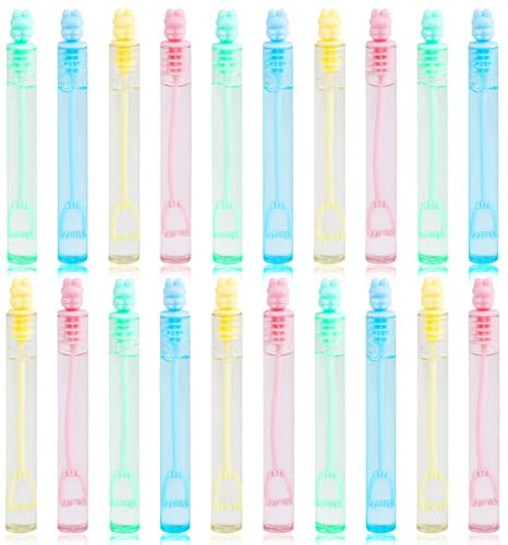 DERAYEE 20PC Mini Seifenblasen Set,Seifenblasen Hochzeit,Seifenblasen Zauberstab,Kleine Seifenblasen für Kinder Hochzeit Verlobung Valentinstag Gastgeschenk Mitgebsel (Hase)