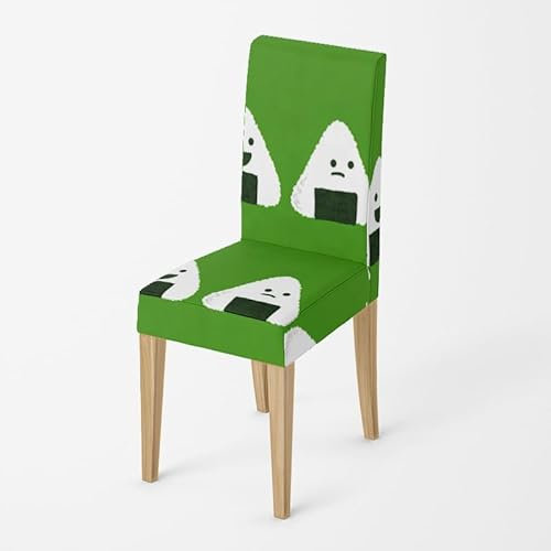 Stuhlhussen Grün Weiß Stuhlüberzug Weich Spandex Stuhlhussen Schwingstühle Stuhlbezug Waschbar Stuhl überzug Abnehmbare Stuhlbezüge mit Gummiband Hussen für Stühle Stuhlhussen 2er Set