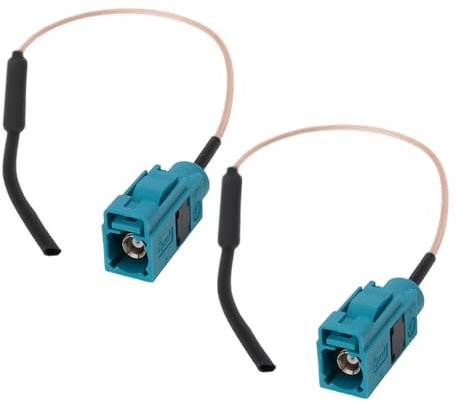 OTOTEC Fakra-Antennen-Autoantenne, Bluetooth, WLAN-Antennenadapterkabel, kompatibel mit BMW NBT EVO ID4 ID5 ID6 i-Drive Carplay Nachrüstung, 2 Stück