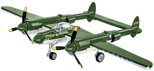 Cobi Lockheed P-38 Lightning – Klemmbaustein-Set bestehend aus 332 Bauelementen – Artikel-Nr. 5882 – Kompatibel mit Klemmbausteinen Anderer Hersteller