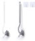 Koliyn 2Pcs Curved Toilet Bowl Brush Without Holder for Bathroom Deep Cleaning, Toilet Brush Durable Under The Rim Household Cleaning Brushes Gray+White