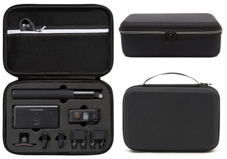 XBERSTAR Carrying Case for DJI Osmo Action 5 Pro Case Hard Case Travel Storage Bag for DJI Osmo Action 5 Pro Accessories (Black)
