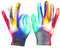 Kimimara LED Kinder Handschuhe Glitter Neon Partyhandschuhe Karneval Halloween Glühen Geburtstag Geschenk Weihnachten Club Feier Performance Zubehör Ambiente Requisiten