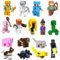 VOHESEA 16 Stück Mini Figuren Miner Gamer Tortenfiguren Set Mine Craft Figuren Toys Set Cupcake Deko Videospiel Figur Geschenk für Kinder Junge Mädchen und Spielfans