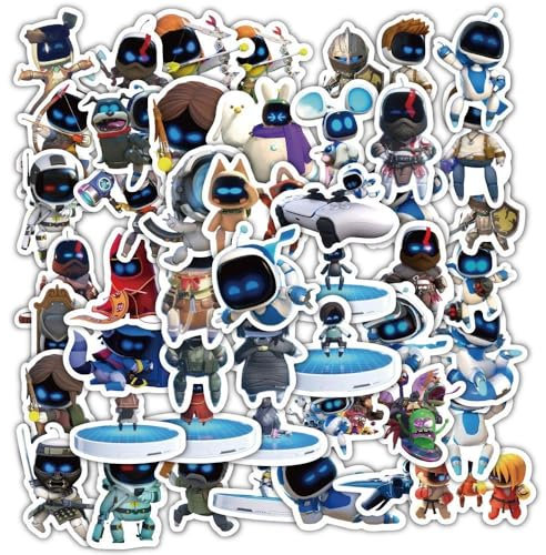 60 Pcs AstroRobots Aufkleber Game Figur Vinyl Wasserdicht DIY Stickers Für Computer Skateboard Gepäck Auto Fahrrad