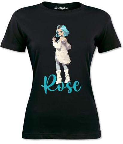 MAGLIERIA CONFORTI Maglietta Villain Merch Sanremo Cotone 100% per Donna Bambina Ragazza v2