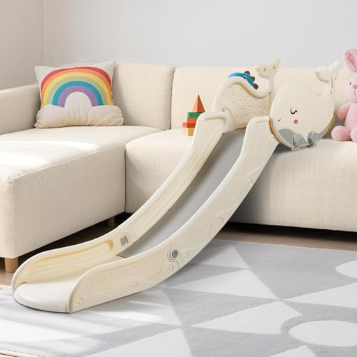 BFAZKXY Indoor Couch Slide for Toddlers 1-3, Kids Baby Toddler Slide Indoor Playset, Kids Baby Indoor Plastic Playset for Couch Sofa Stair Bed(Big)