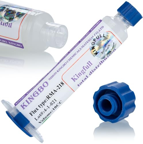 Rosfix Lötflux RMA-218 Gel 10cc Spritze NoClean für BGA SMD Reballing