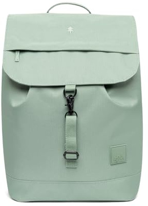 Rucksack aus recyceltem Kunststoff, salbei.