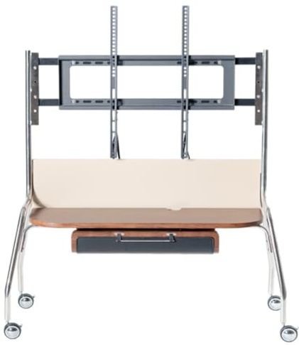 Universal Ceiling TV Mount, Mobile TV Cart on Wheels for 55-85 Inch TVs, Adjustable TV Stand, Heavy-Duty TV Bracket, Ceiling Support for Easy Viewing