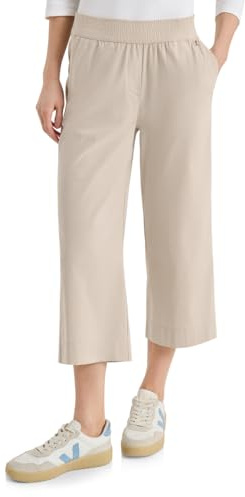 Cecil High Waist Wide Leg Hose im Loose Fit Grain beige M
