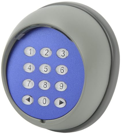 Wireless Keypad for Automatic Gate Openers, 433.92MHz Rolling Code Security Keyless Entry, Heavy Duty Weatherproof Design with CR2032 Batteries Included