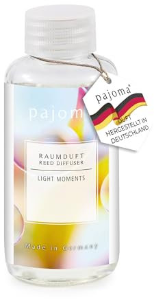 pajoma® Raumduft Nachfüllflasche 100 ml, Light-Moments | Nachfüller für Lufterfrischer | intensiver und hochwertiger Duft in Premium Qualität