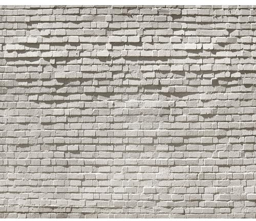 Fototapete murando selbstklebend Ziegel Optik 392x280 cm Tapete Wandtapete Klebefolie Dekorfolie Tapetenfolie Wand Dekoration Wandaufkleber Wohnzimmer Steintapete Steine Steinoptik 3D