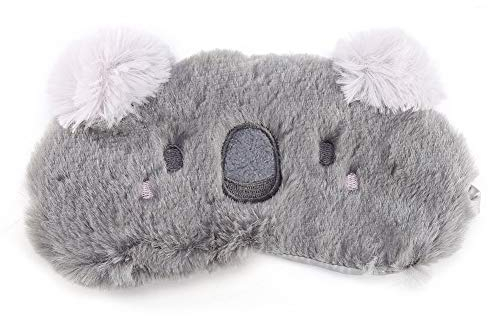 Fdit Schlafmaske, 5 Farben, Schlafmaske, niedlich, glatt, für die Augen, Weihnachten, Hirsch, für Haus und Reise (Koala)