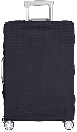 LEAFOREST Elastische Schutzhülle für Reisekoffer, Elastan, wasserabweisend, passend für Koffer mit 48,5-81 cm - Schwarz, L