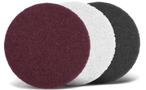 MENZER Fleece Schleifvliese 225 mm (10 Stk.) mittel (ca. K 120) | f. Trockenbauschleifer, Faservlies