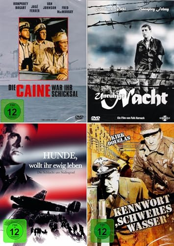 History Collection - Hunde, wollt ihr ewig leben + Unruhige Nacht + Kennwort: Schweres Wasser + Die Caine war ihr Schicksal [4-Filme Set]