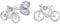 SILVEGO - MW14247 – Damen Ohrringe aus 925 Sterling Silber Fahrrad Ohrstecker