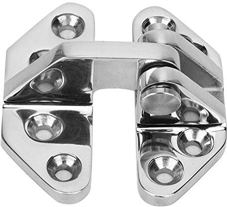 Scharnier für luken, 316 Edelstahlscharniere Hochleistungs Scharnier für Marine Scharnier für Bootsluken mit abnehmbarem Stift Marineboot Hardware - 2,6 x 2,8 Zoll (2 PCS)