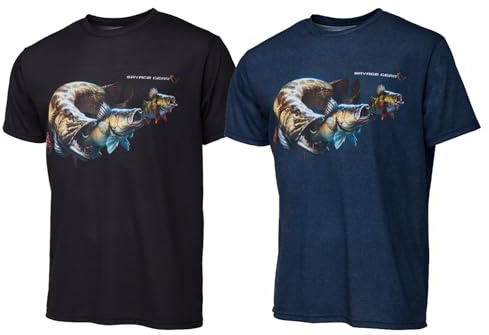 Savage Gear Cannibal T-Shirt Blue - Angelshirt
