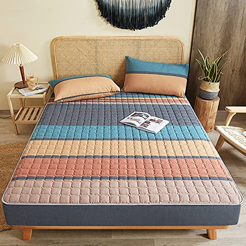HAIBA Bedding Gesteppte Matratzenauflage- Weich Mikrofaser Matratzen Topper - mit Spannumrandung - Matratzenschoner Unterbett auch für Boxspring-Betten,150x190cm+28cm