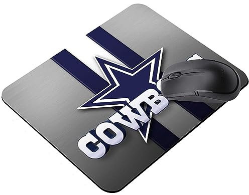 Gaming-Mauspad, Sport-Fans, Geschenk, Lebensbedarf Sport, Mauspad mit rutschfester Gummiunterseite, für Laptop, Computer, Schreibtischunterlage – Blau / Weiß