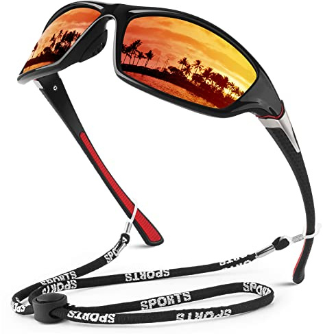 WEAROYO Polarized Sports Sunglasses for Men and Women Rectangle Fishing Driving UV400 Protection