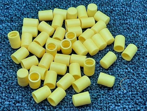 TERF® High Quality Yellow PVC Screws Thread Stud End Protective Cap Cover M8 (8mm) X 13mm Screw Thread Stud Pipe Bolt End Protector PVC Safety Cap Cover - Pack of 10