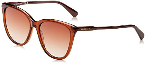 Longchamp Unisex LO718S Sunglasses, 201 Brown, 56