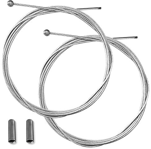 cyclingcolors 2x cable de frein vélo tête boule 6mm avant arrière route vtt ville course vintage 1.75m embouts