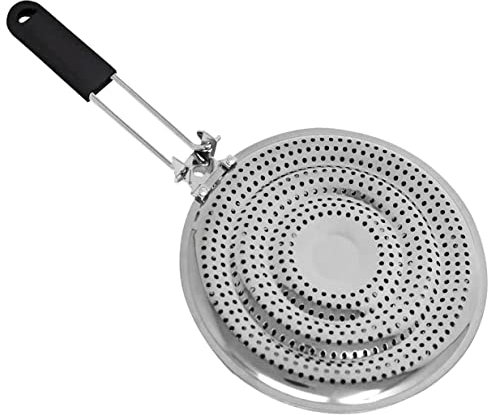 BNYD Simmerplatte, 8 Zoll, Schwarz, Legierter Stahl, Spülmaschinenfest, Elektro- oder Gasherd geeignet