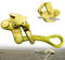 FITHOIST 1 Ton Cable Puller Steel Wire Grip, 2200 Lbs Cable Puller Wire Puller for 5/32”-7/8” Steel Wire Rope, Wire Pulling Come Along Tools (1T)