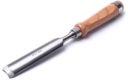 SORTZ Set di scalpelli for Legno a metà Tondo Acciaio al Cromo vanadio Carpentiere Scalpello for Intaglio del Legno Scalpello for la Lavorazione del Legno Fai-da-Te 8mm 12mm 18mm 25mm (Size : 25mm,