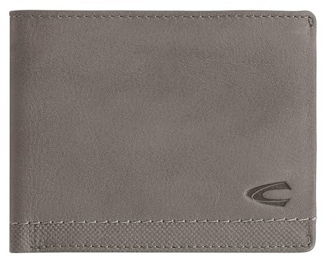camel active Nimbus Herren Geldbörse Querformat RFID Leder Mittelgroß Grau
