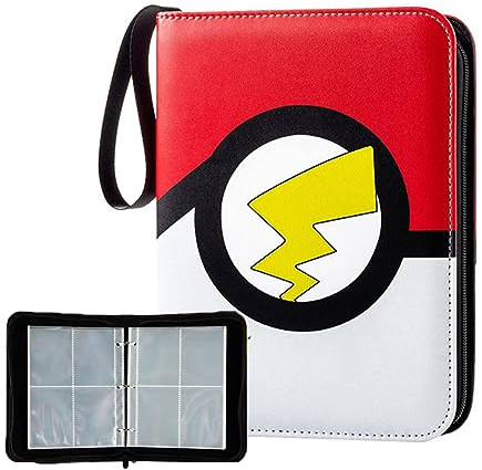 NAMIX Sammelalbum 4-Pocket, Kartenordner Reisetasche Schutzhülle Aufbewahrungstasche Box Hülle für Sammelkarten, Tragetasche, Album, Ordner, Organizer für Jungen und Mädchen